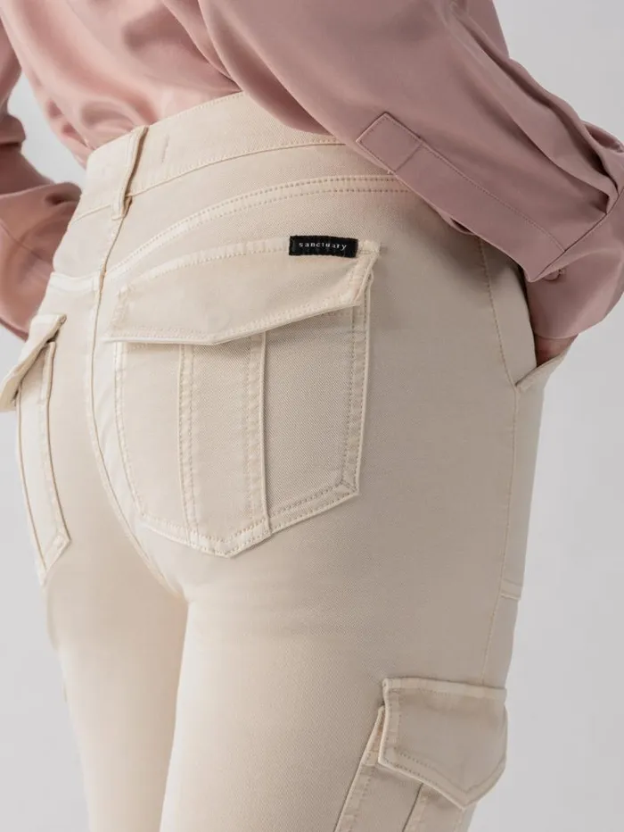 Women Sculpted Hayden Slim Straight Standard Rise Pant Toasted Almond Sanctuary Clothing Pants