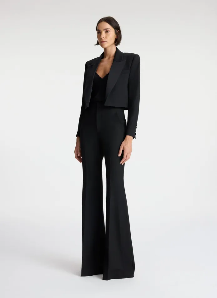 Women Sets ALC Anderson Cropped Tuxedo Jacket Black