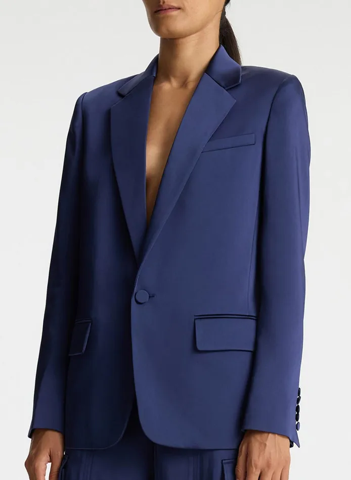 Women Sets ALC Axel Satin Jacket Evening Blue