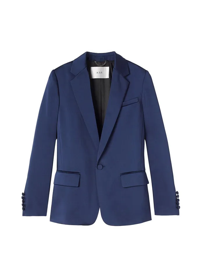 Women Sets ALC Axel Satin Jacket Evening Blue