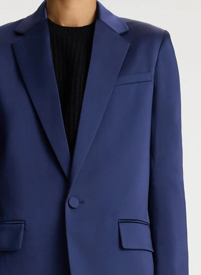 Women Sets ALC Axel Satin Jacket Evening Blue