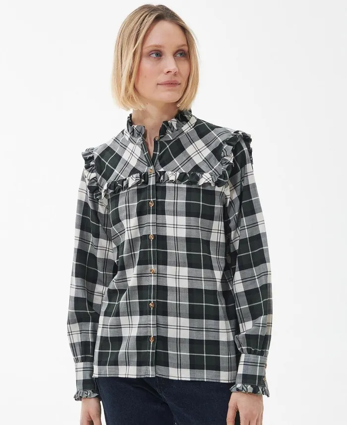 Women Shirts and Blouses Barbour Angelina Shirt Poplar Tartan