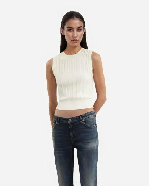 Women Shirts and Tops The Kooples White Knit Top White