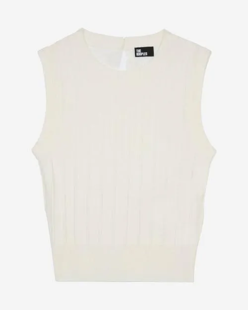Women Shirts and Tops The Kooples White Knit Top White