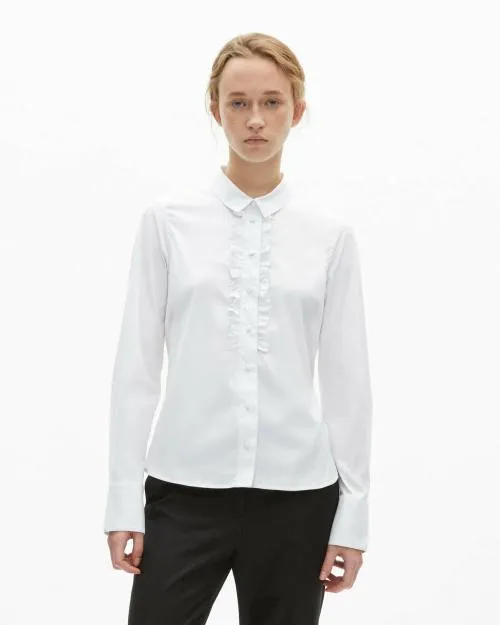 Women Shirts and Tops The Kooples White Poplin Shirt White