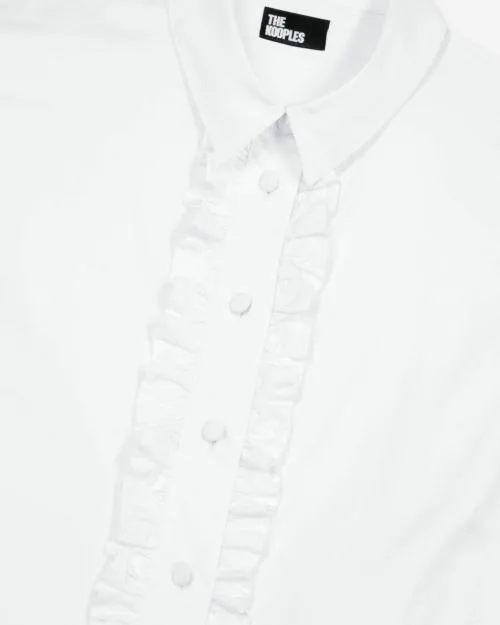 Women Shirts and Tops The Kooples White Poplin Shirt White
