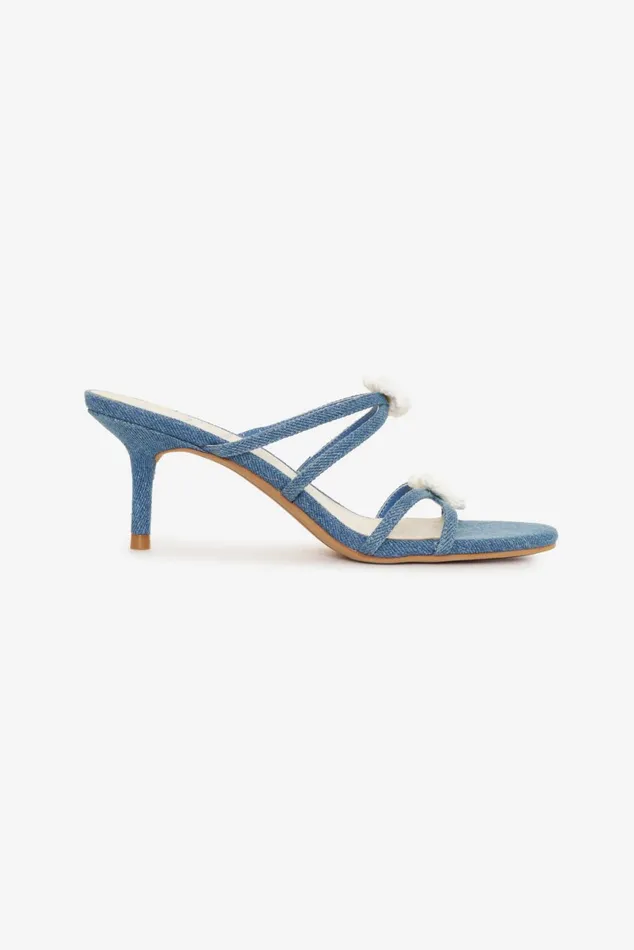 Women Shoes For Love and Lemons Bete Heel Blue Women Shoes For Love and Lemons Bete Heel Blue