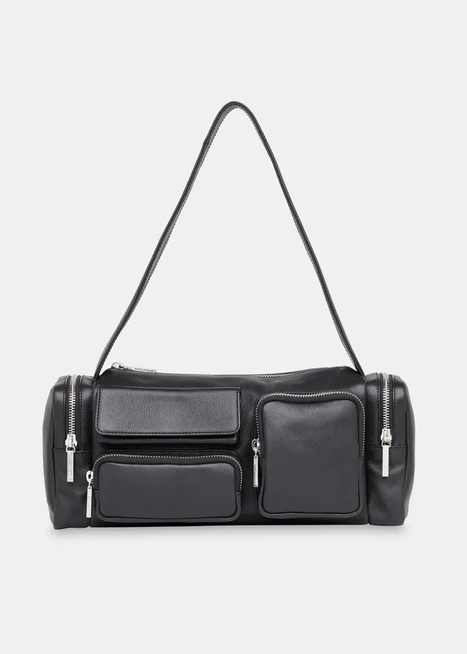 Women Shoulder Bags and Tote Bags Whistles Black Laurina Utility Pocket Bag