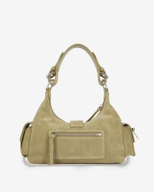 Women Shoulder Bags The Kooples Amelia Bag In Camel Suede Leather Camel