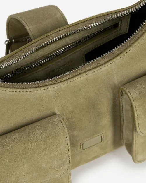 Women Shoulder Bags The Kooples Amelia Bag In Camel Suede Leather Camel