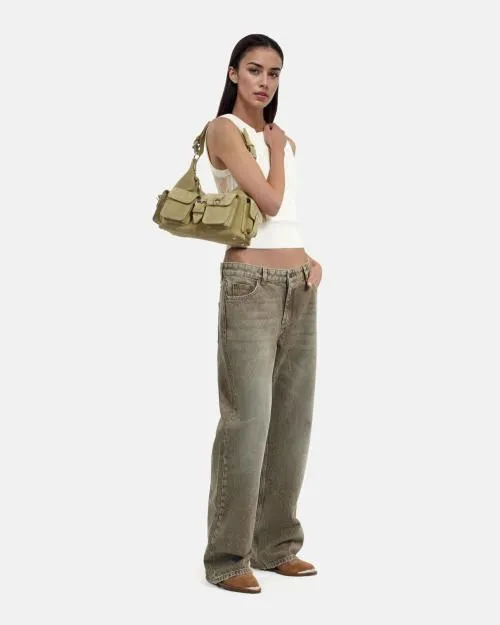Women Shoulder Bags The Kooples Amelia Bag In Camel Suede Leather Camel