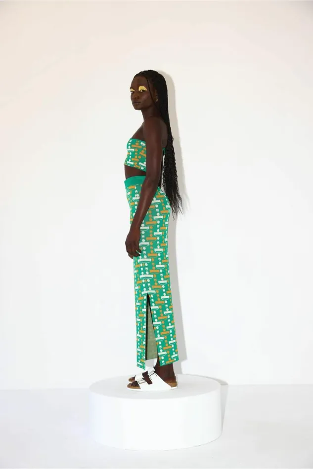 Women Skirts DODO BAR OR Layla Skirt Green Combo Women Skirts DODO BAR OR Layla Skirt Green Combo