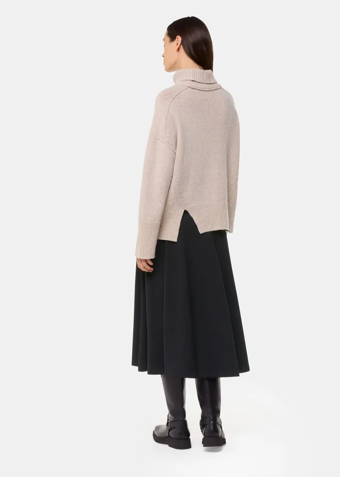 Women Skirts Whistles Black Ponte Full Skirt