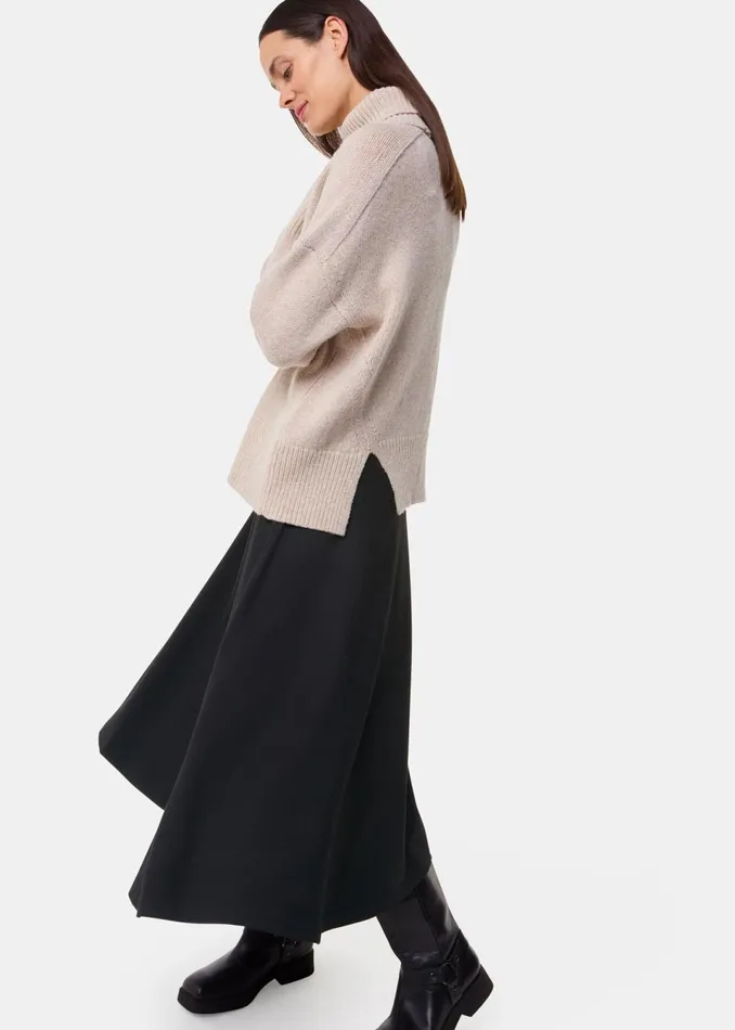 Women Skirts Whistles Black Ponte Full Skirt