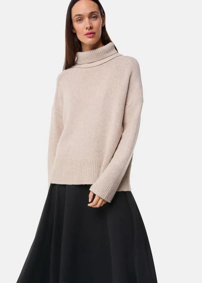 Women Skirts Whistles Black Ponte Full Skirt