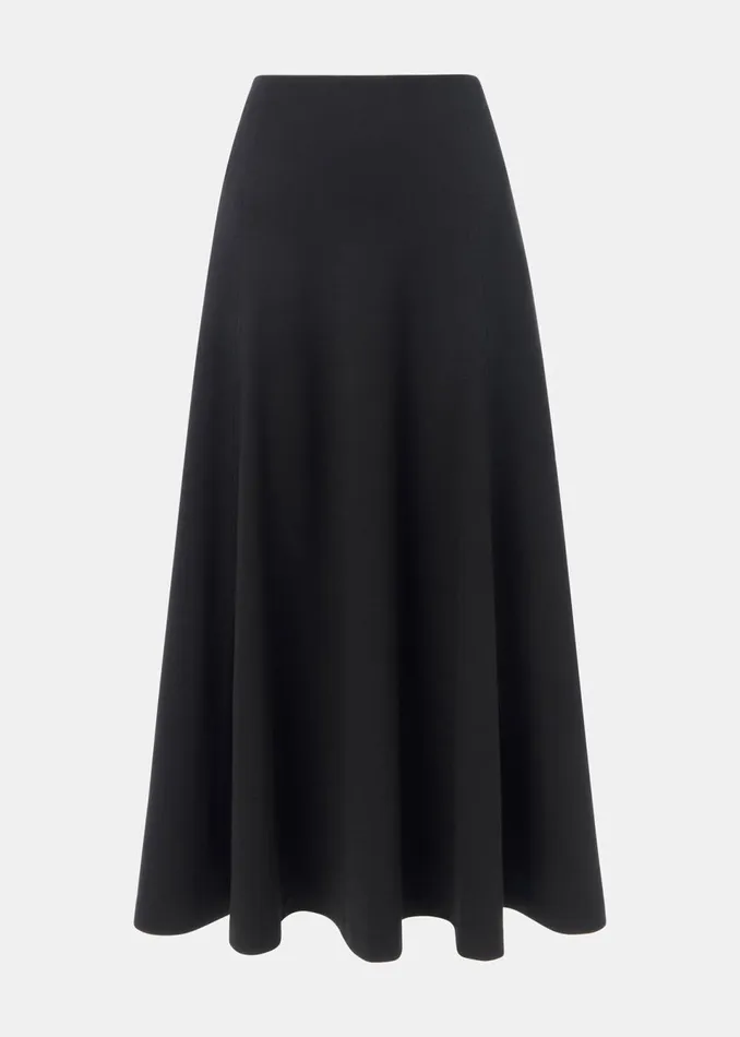 Women Skirts Whistles Black Ponte Full Skirt