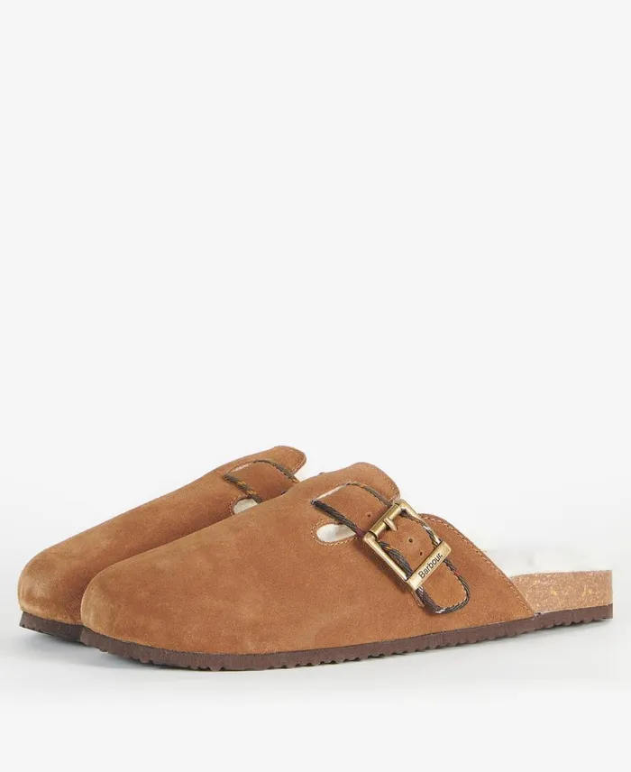 Women Slippers Barbour Nellie Mule Slippers Camel Suede Women Slippers Barbour Nellie Mule Slippers Camel Suede