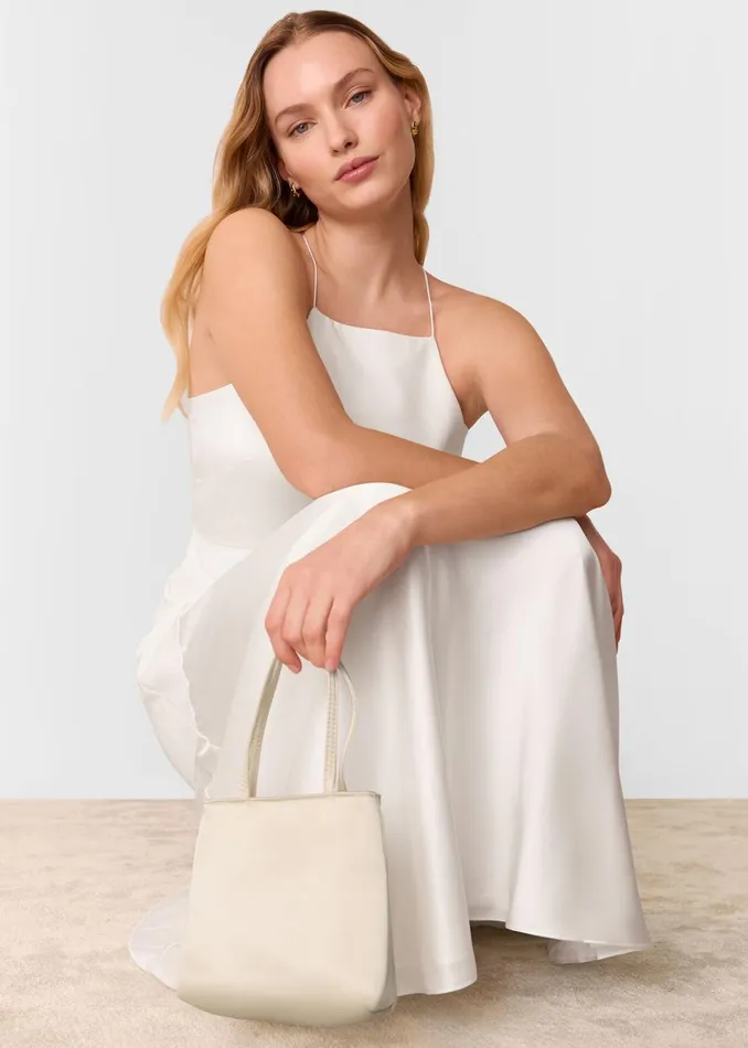 Women Small Bags and Clutches Whistles Ivory Hai Little Silk Bag