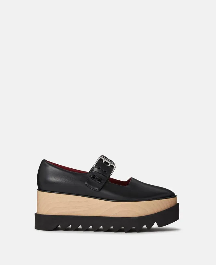Women Sneakers Stella McCartney Elyse StarStudded Mary Janes Midnight Black