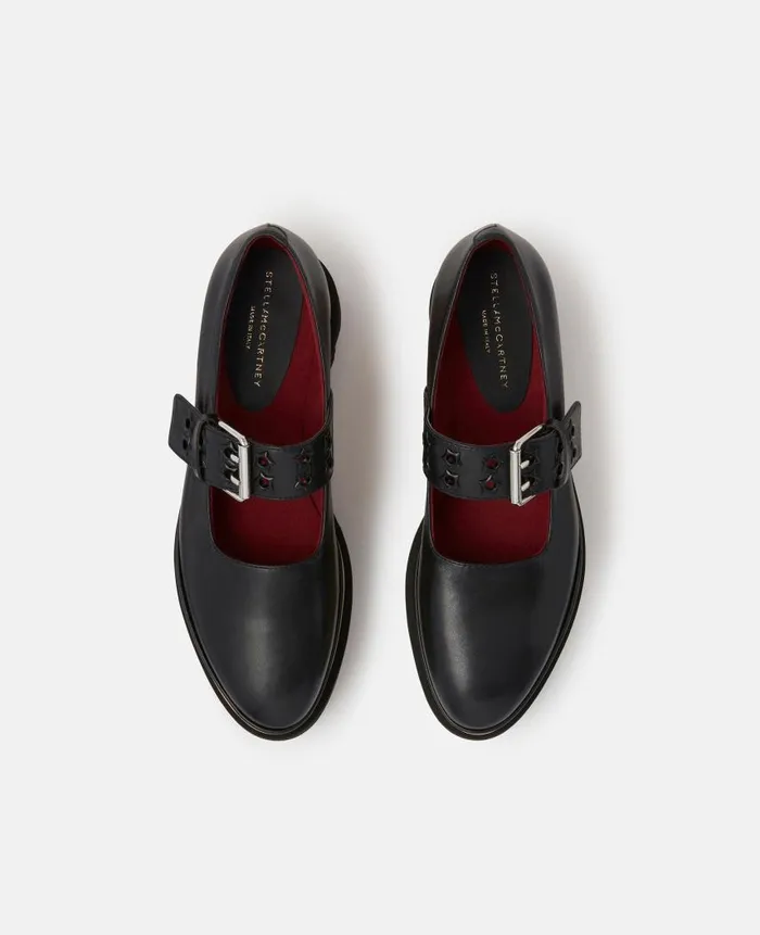 Women Sneakers Stella McCartney Elyse StarStudded Mary Janes Midnight Black