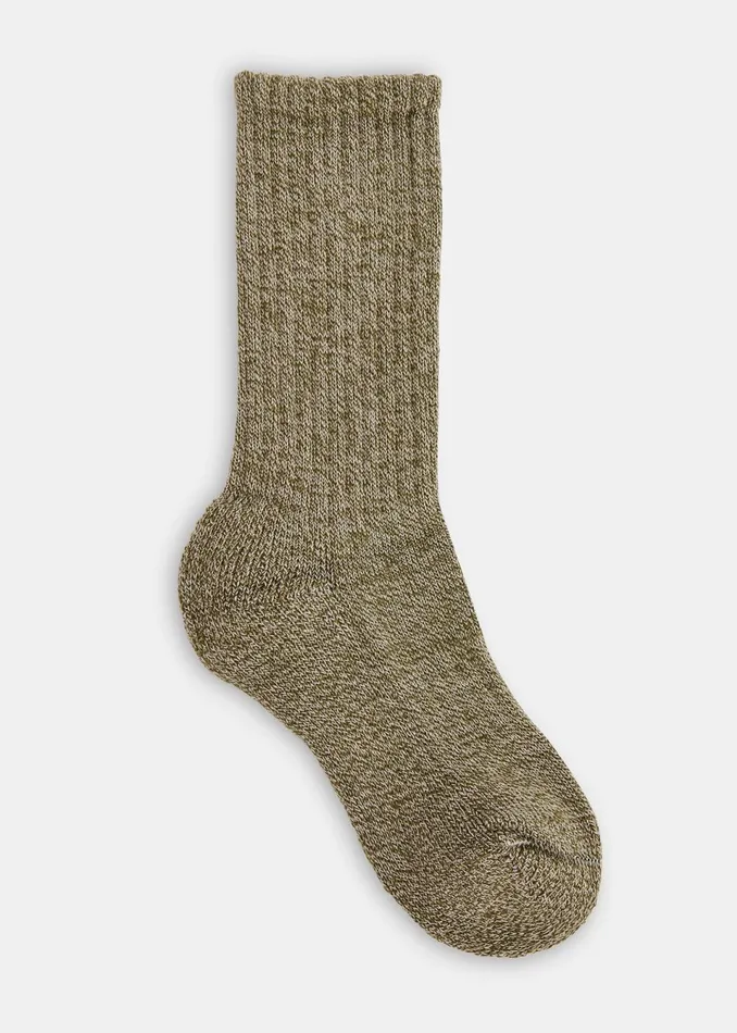 Women Socks and Tights Whistles Green Chunky Marl Socks