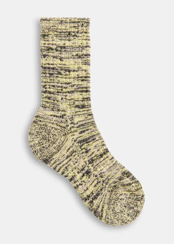 Women Socks and Tights Whistles Yellow Chunky Marl Socks