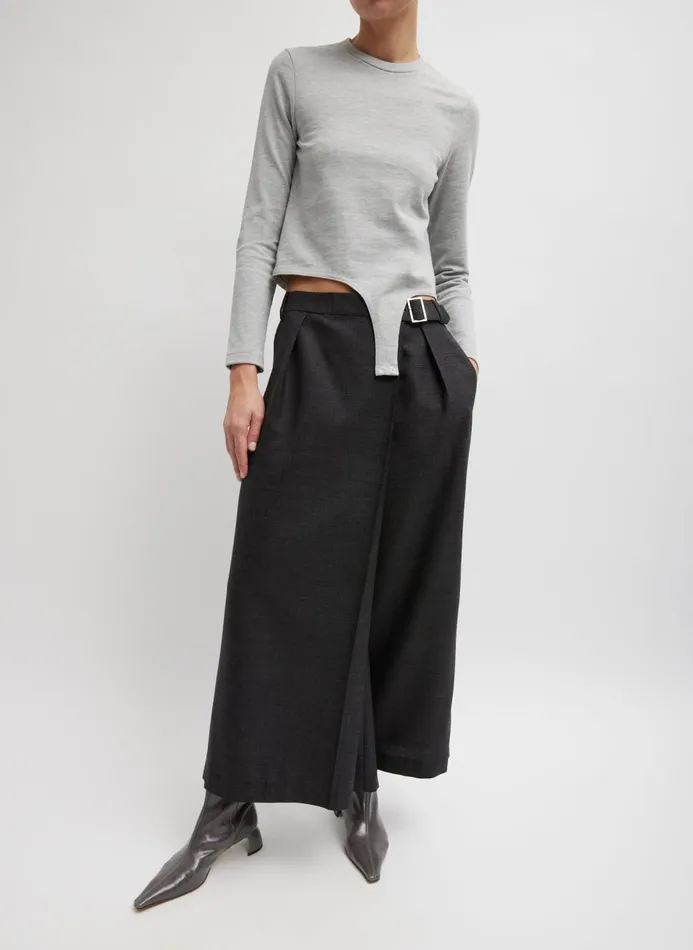 Women Suits Tibi Adler Glenplaid Wrap Pant Grey Multi