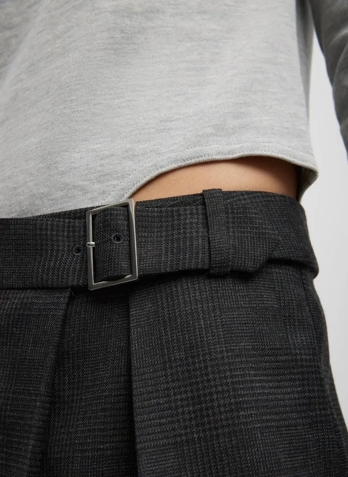 Women Suits Tibi Adler Glenplaid Wrap Pant Grey Multi