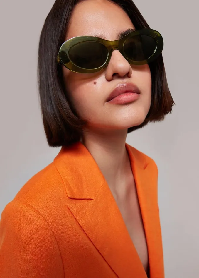Women Sunglasses Whistles Green Isle Of Eden Franky Sunglasses