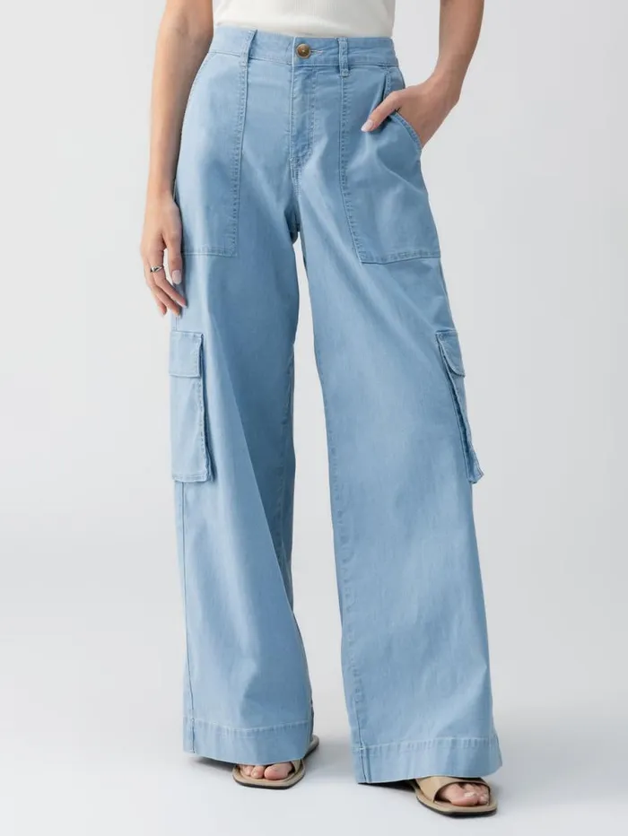 Women Sunset SemiHigh Rise Denim Pant Pale Blue Sanctuary Clothing Denim