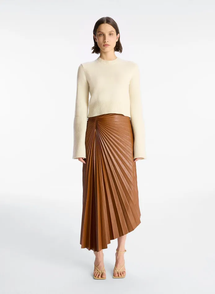 Women Sweaters ALC Clover Wool Sweater Natural