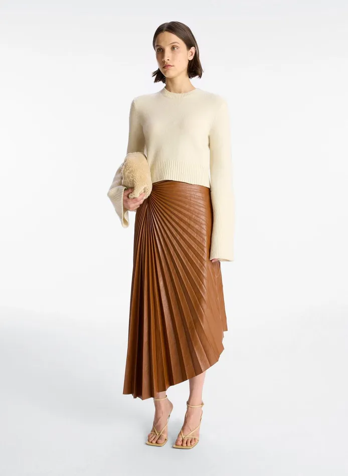 Women Sweaters ALC Clover Wool Sweater Natural