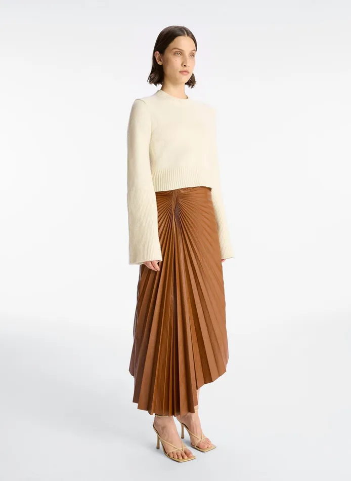 Women Sweaters ALC Clover Wool Sweater Natural