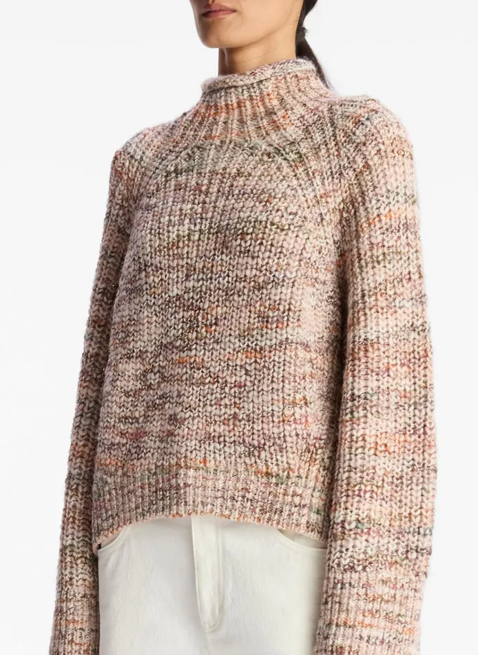 Women Sweaters ALC Liv Marled Wool Sweater Sirocco Rose Marl