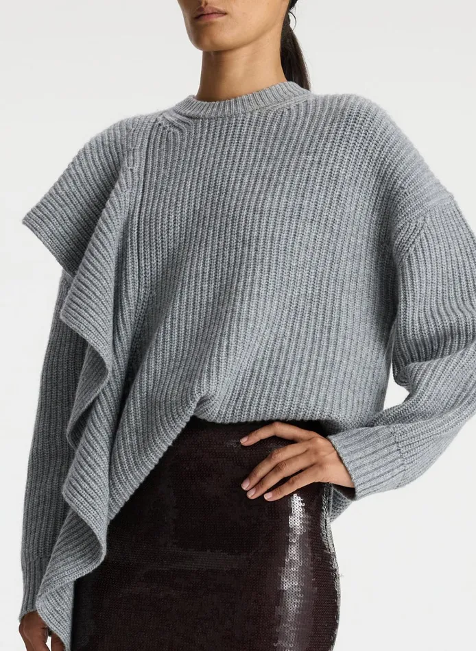 Women Sweaters ALC Mabel Wool Cashmere Sweater Grey