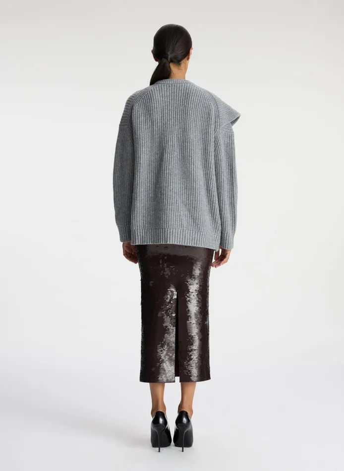 Women Sweaters ALC Mabel Wool Cashmere Sweater Grey