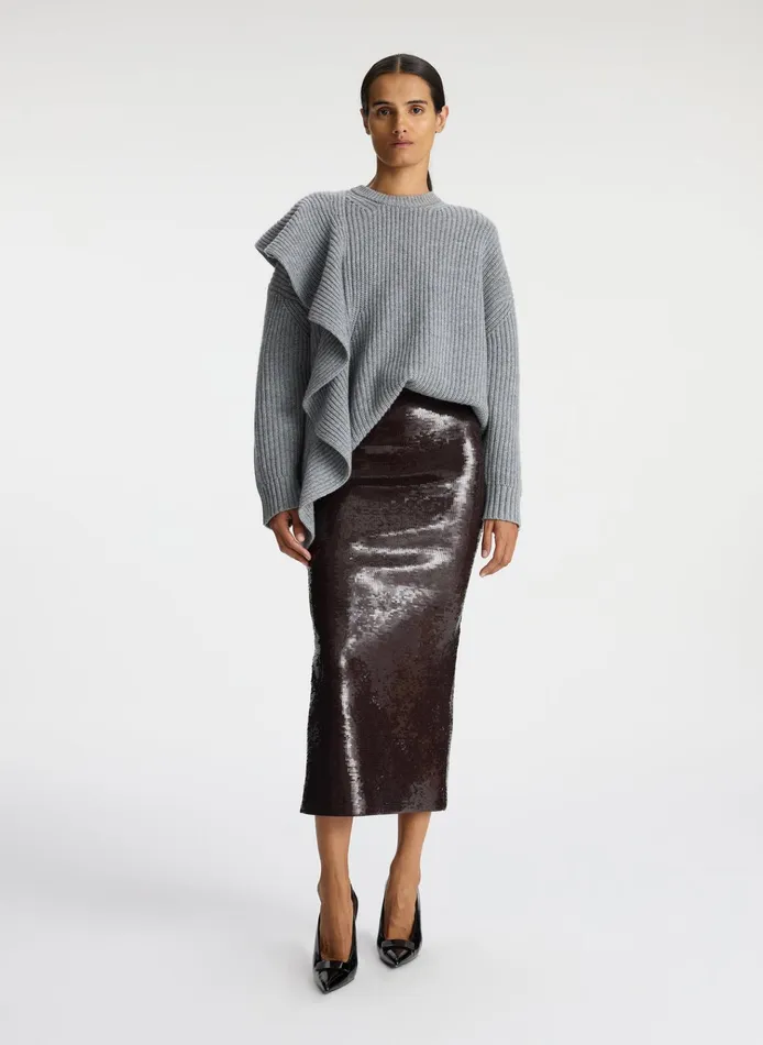 Women Sweaters ALC Mabel Wool Cashmere Sweater Grey