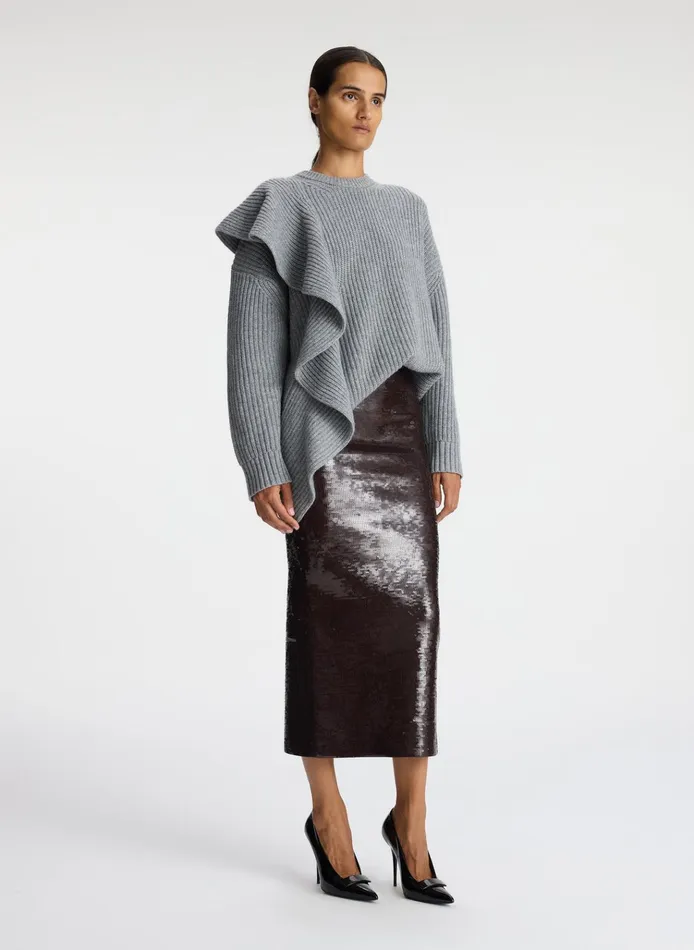 Women Sweaters ALC Mabel Wool Cashmere Sweater Grey
