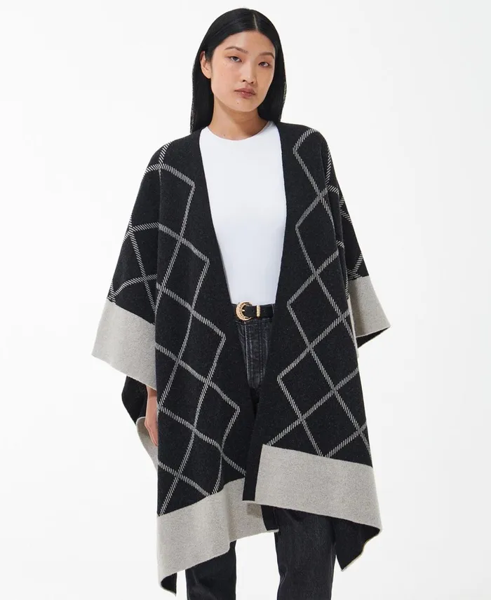 Women Sweaters and Knitwear Barbour Cosmia Cape Classic Black