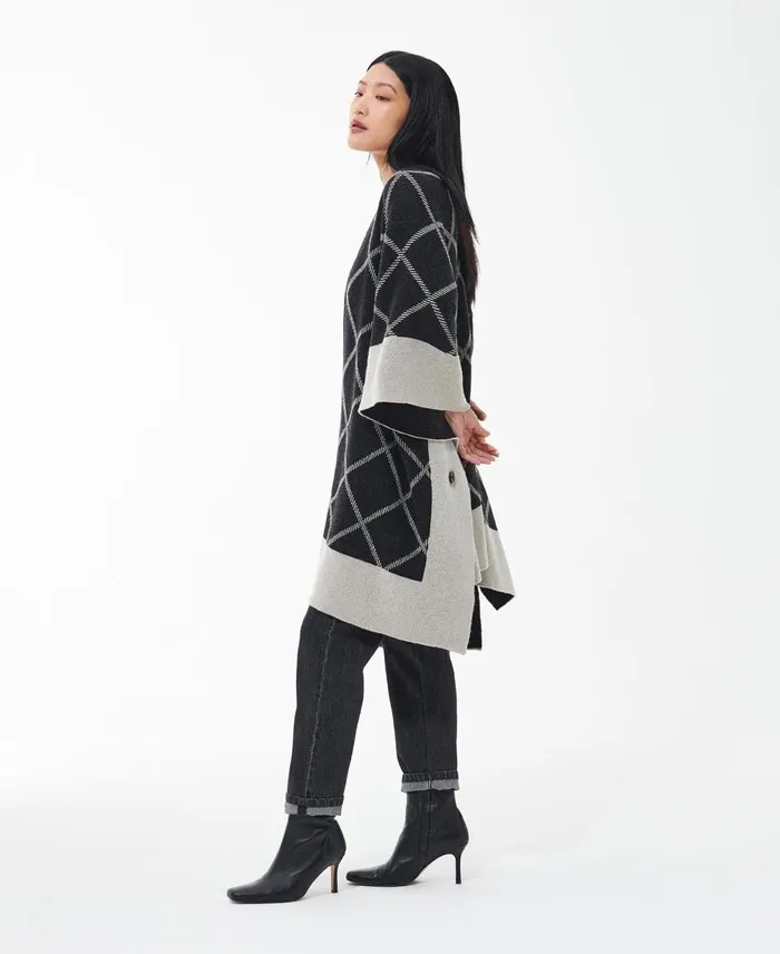Women Sweaters and Knitwear Barbour Cosmia Cape Classic Black Women Sweaters and Knitwear Barbour Cosmia Cape Classic Black