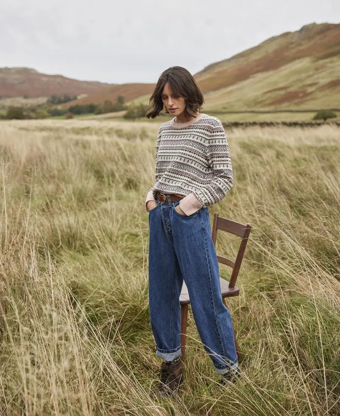 Women Sweaters and Knitwear Barbour Peak Knitted Jumper Classic Multi Women Sweaters and Knitwear Barbour Peak Knitted Jumper Classic Multi