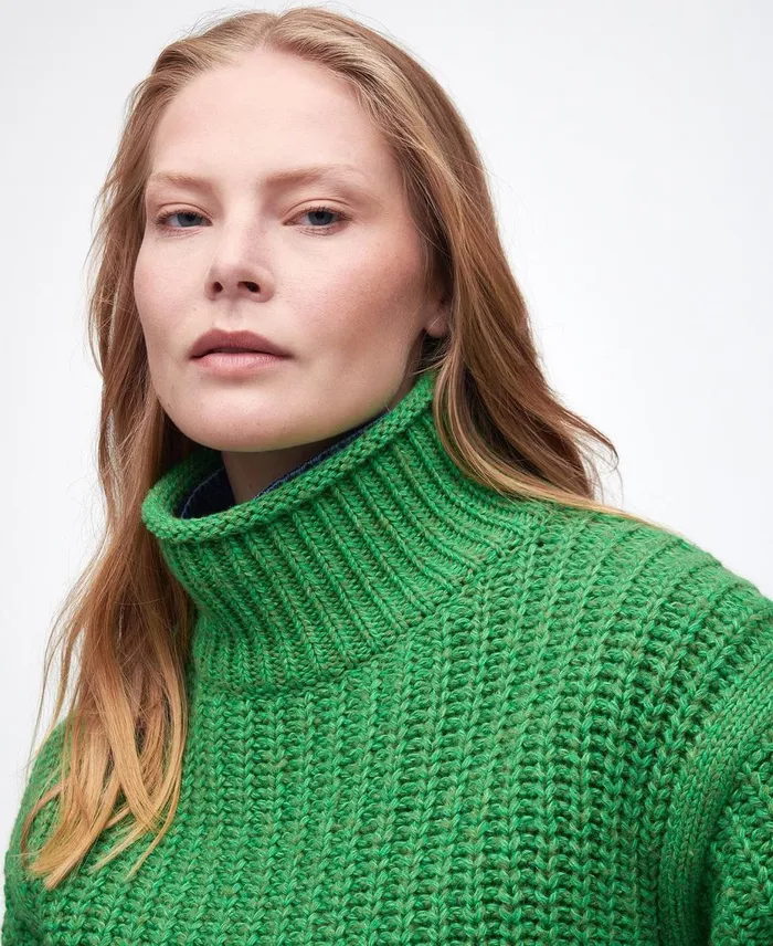 Women Sweaters and Knitwear Barbour Rockcliffe Knitted Jumper Green Apple Women Sweaters and Knitwear Barbour Rockcliffe Knitted Jumper Green Apple