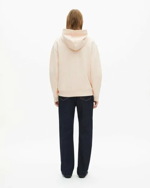 Women Sweatshirts The Kooples Hooded Sweatshirt With Ecru Screen Print Ecru