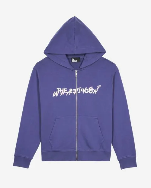 Women Sweatshirts The Kooples Purple What Is Hooded Sweatshirt Blue Atlantique