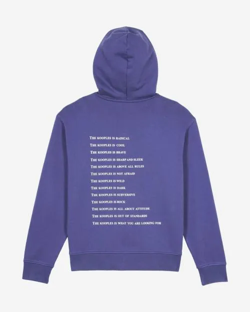 Women Sweatshirts The Kooples Purple What Is Hooded Sweatshirt Blue Atlantique
