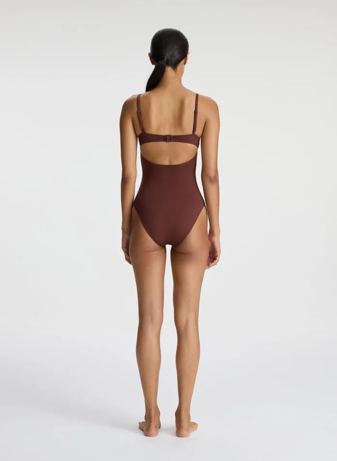 Women Swim ALC Dylan Swimsuit Carob