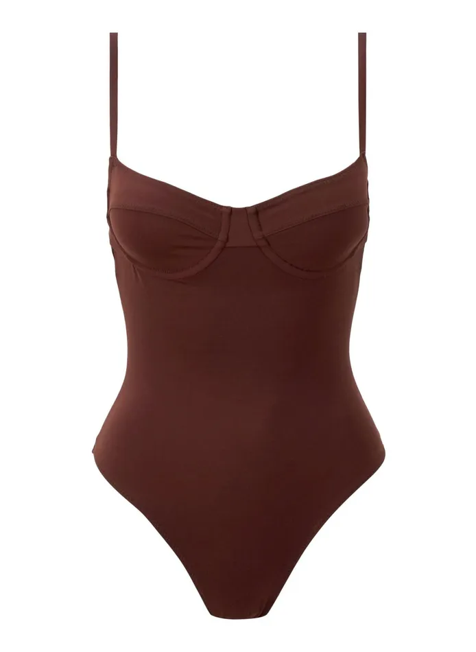 Women Swim ALC Dylan Swimsuit Carob