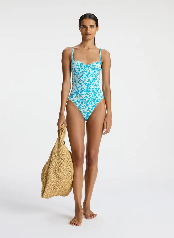 Women Swim ALC Dylan Swimsuit Sconeblue