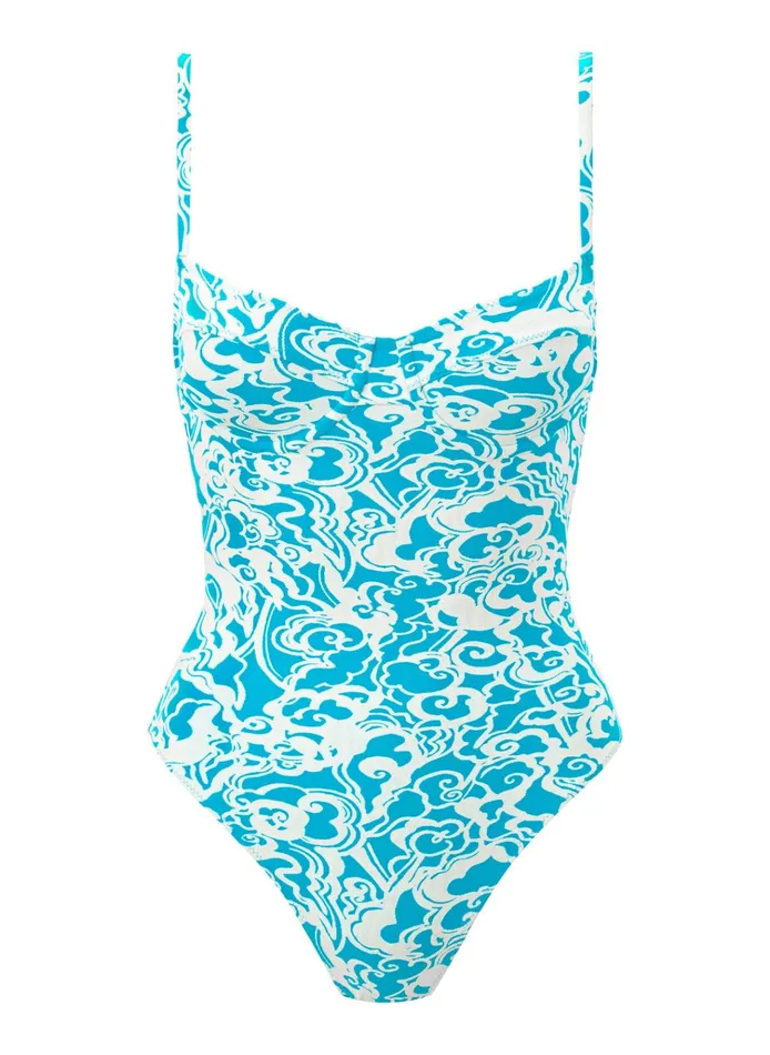 Women Swim ALC Dylan Swimsuit Sconeblue