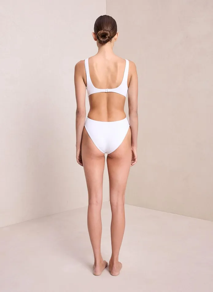 Women Swim ALC Nicole Cut Out OnePiece White
